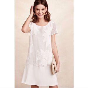 Anthro-maeve “Orchard” Beach Cotton Mini Dress